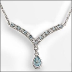 5.55 CT Blue Topaz & White Sapphire